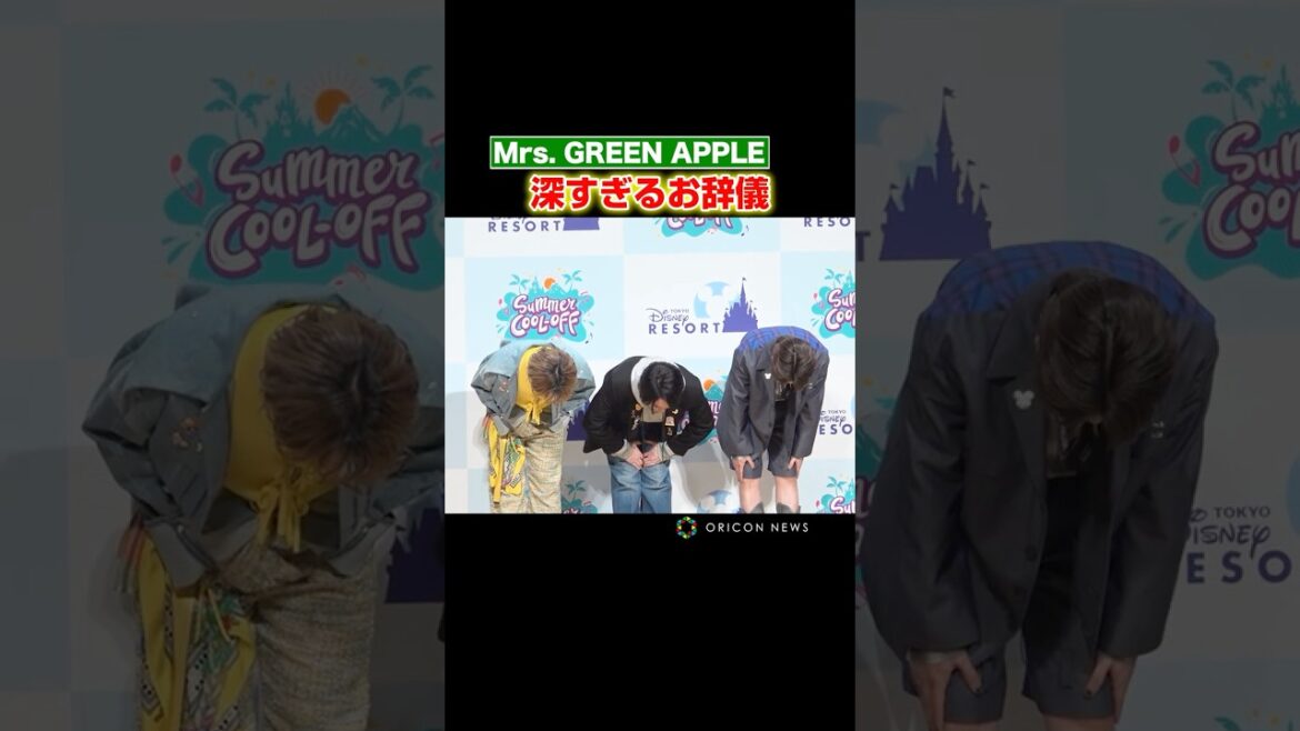 お辞儀が深すぎる #MrsGREENAPPLE　#shorts