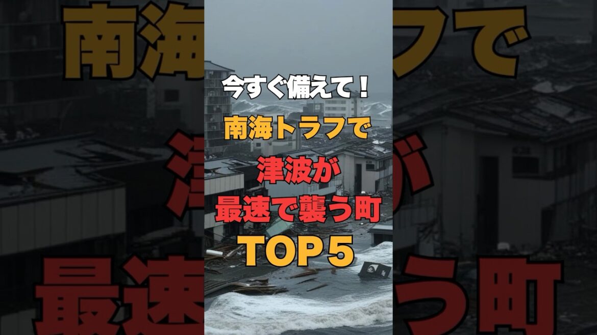 南海トラフで津波が最速で襲う町TOP5 #防災#地震 #南海トラフ #津波