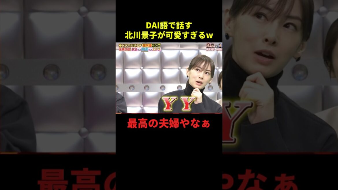 DAI語で話す北川景子が可愛すぎる#お笑い #お笑い芸人 #面白集 #面白い #shorts