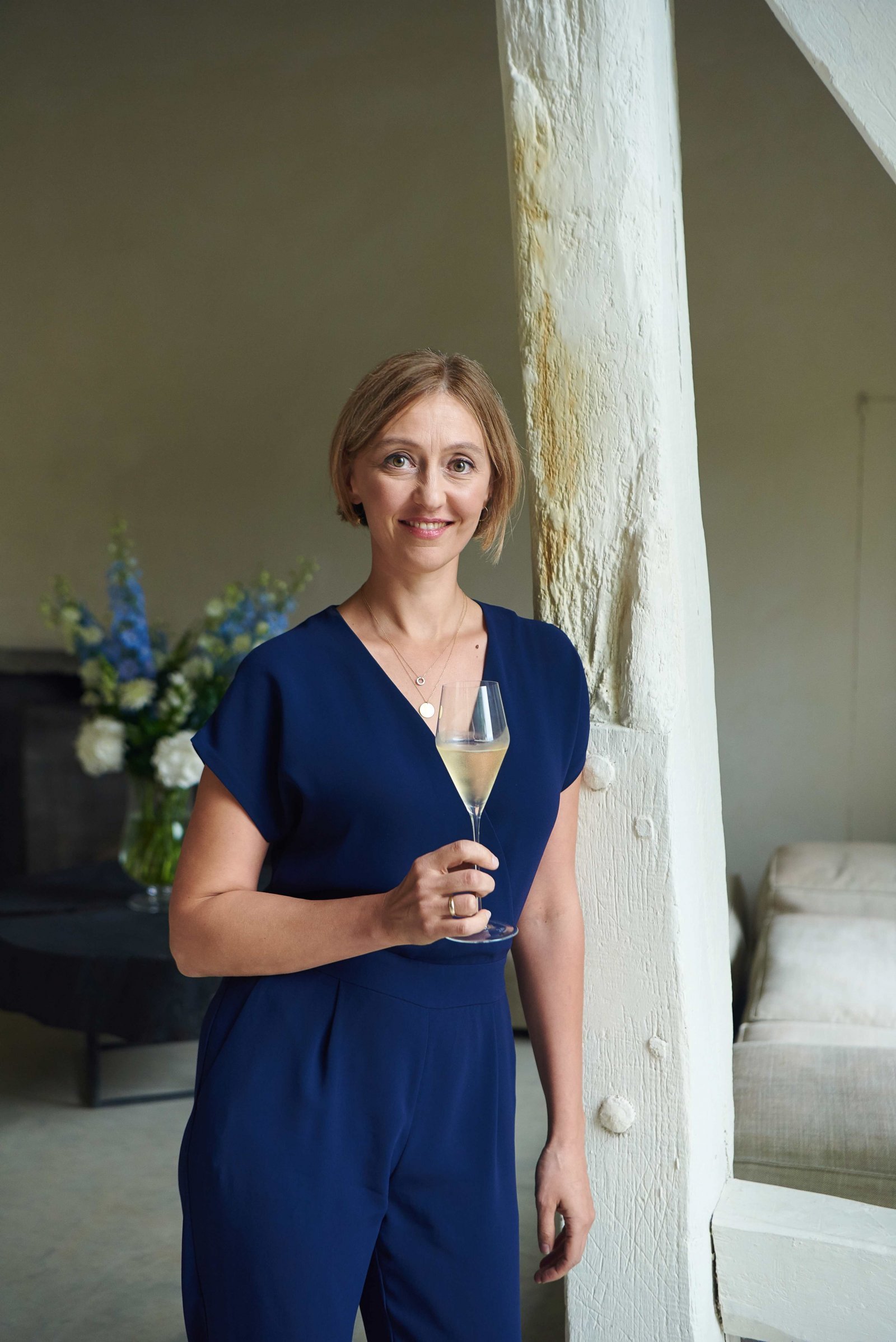 Cherie Spriggs with Nyetimber Wine.jpg