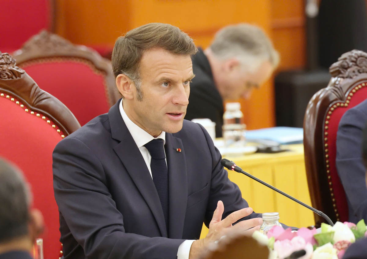 フランス共和国のエマニュエル・マクロン大統領。写真：ハイ・グエン