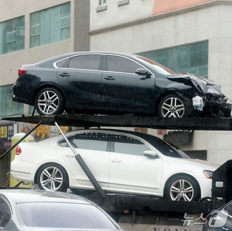 大田市西区のある廃車場に車両が運ばれている様子＝写真は記事の内容とは関係ありません(c)news1