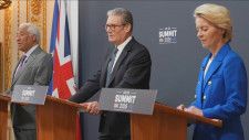 離脱後初の英EU首脳会談　安全保障や貿易などで新たに合意