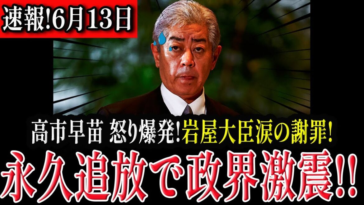 【政界激震】高市早苗が怒り爆発！岩屋外務大臣が涙の謝罪、ついに永久追放へ！【解説】#高市早苗 #岩屋毅 #自民党 #政界の闇