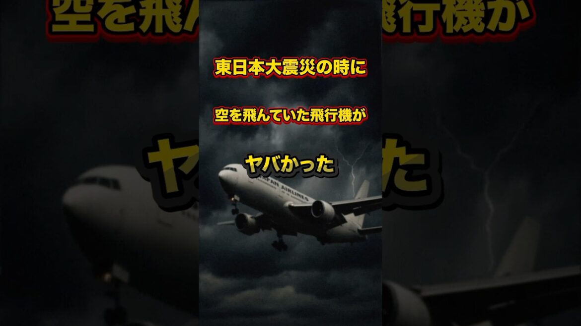 東日本大震災の時に空を飛んていた飛行機がヤバかった　#都市伝説 #ミステリー #地震