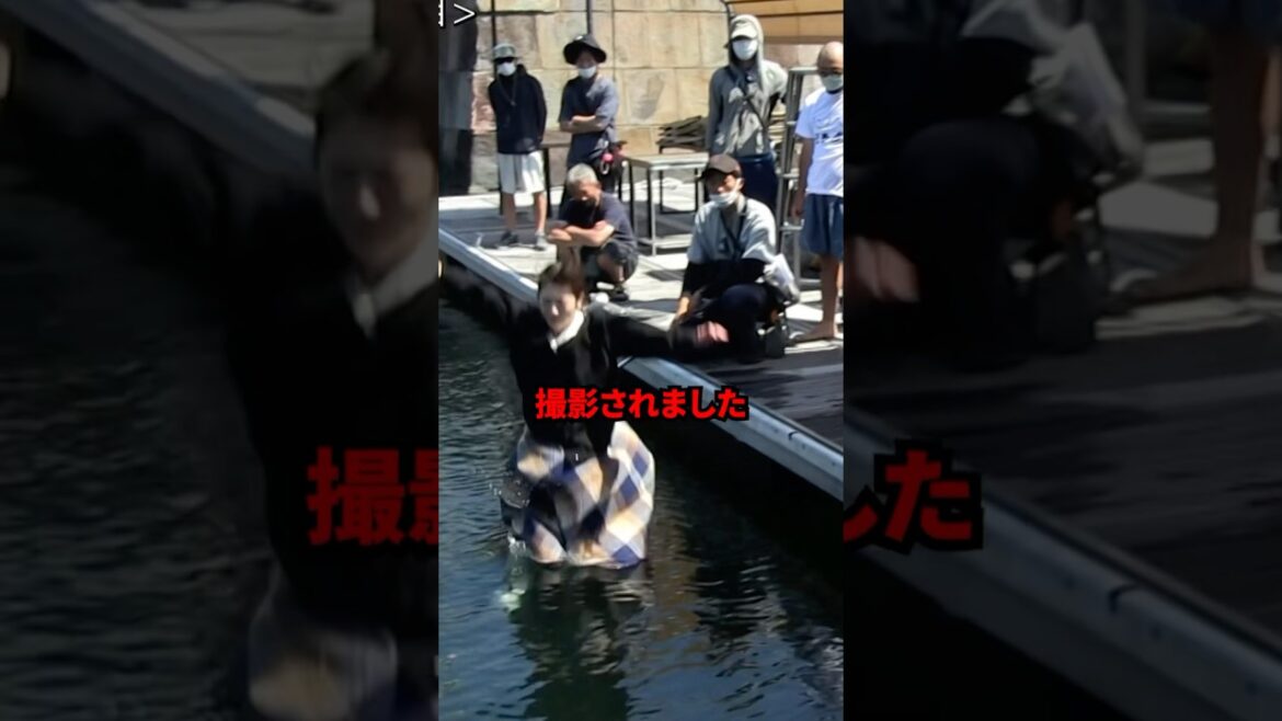 浜辺美波が水に飛び込むゴジラの撮影現場　#映画 #考察 #雑学