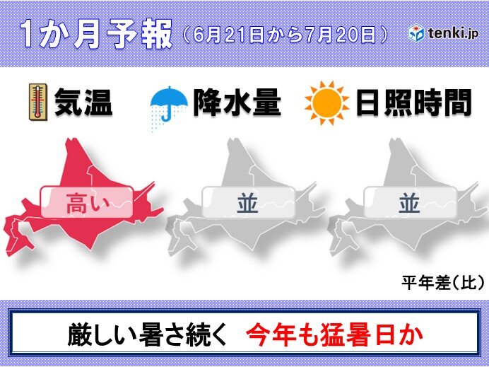 7月にかけても暑さ続く　今年も猛暑日か