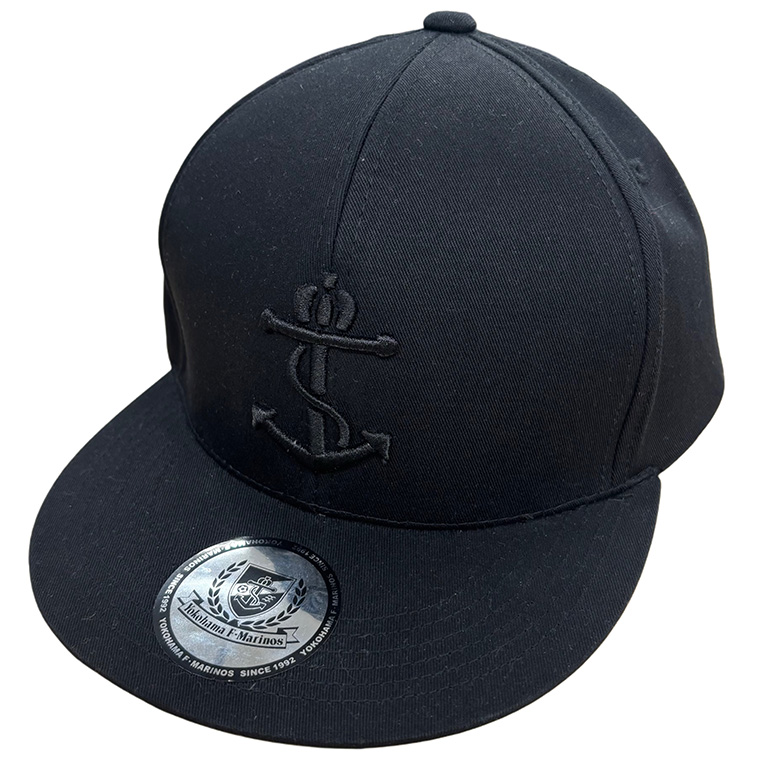 フラットキャップ＜アンカー：ブラック＞