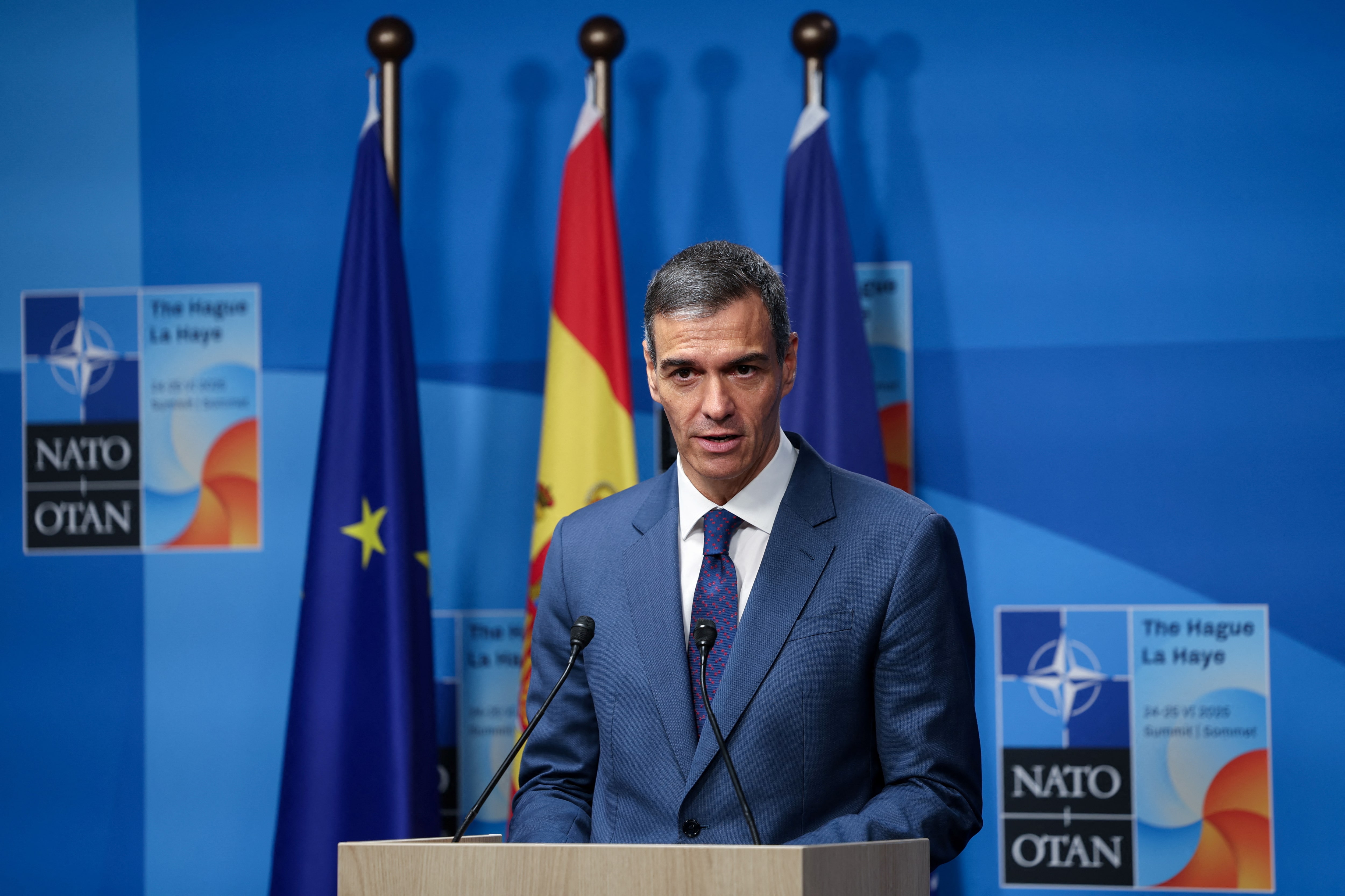 スペイン首相、ＮＡＴＯ国防費目標「現行のＧＤＰ比2％で十分」