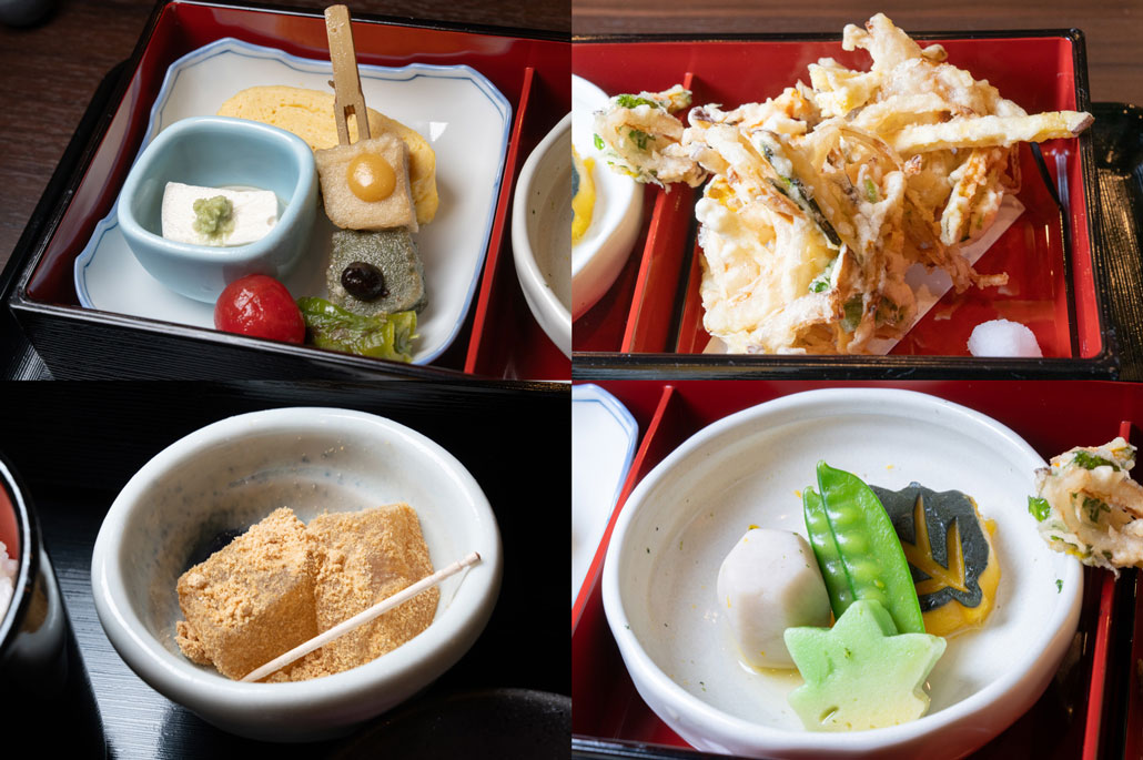 「えんり庵」の桃山御膳のアップ画像