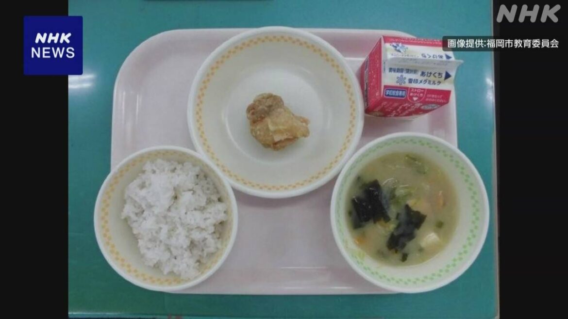 “から揚げ1個”の学校給食 SNSで拡散 福岡市がメニュー改善へ - nhk.or.jp