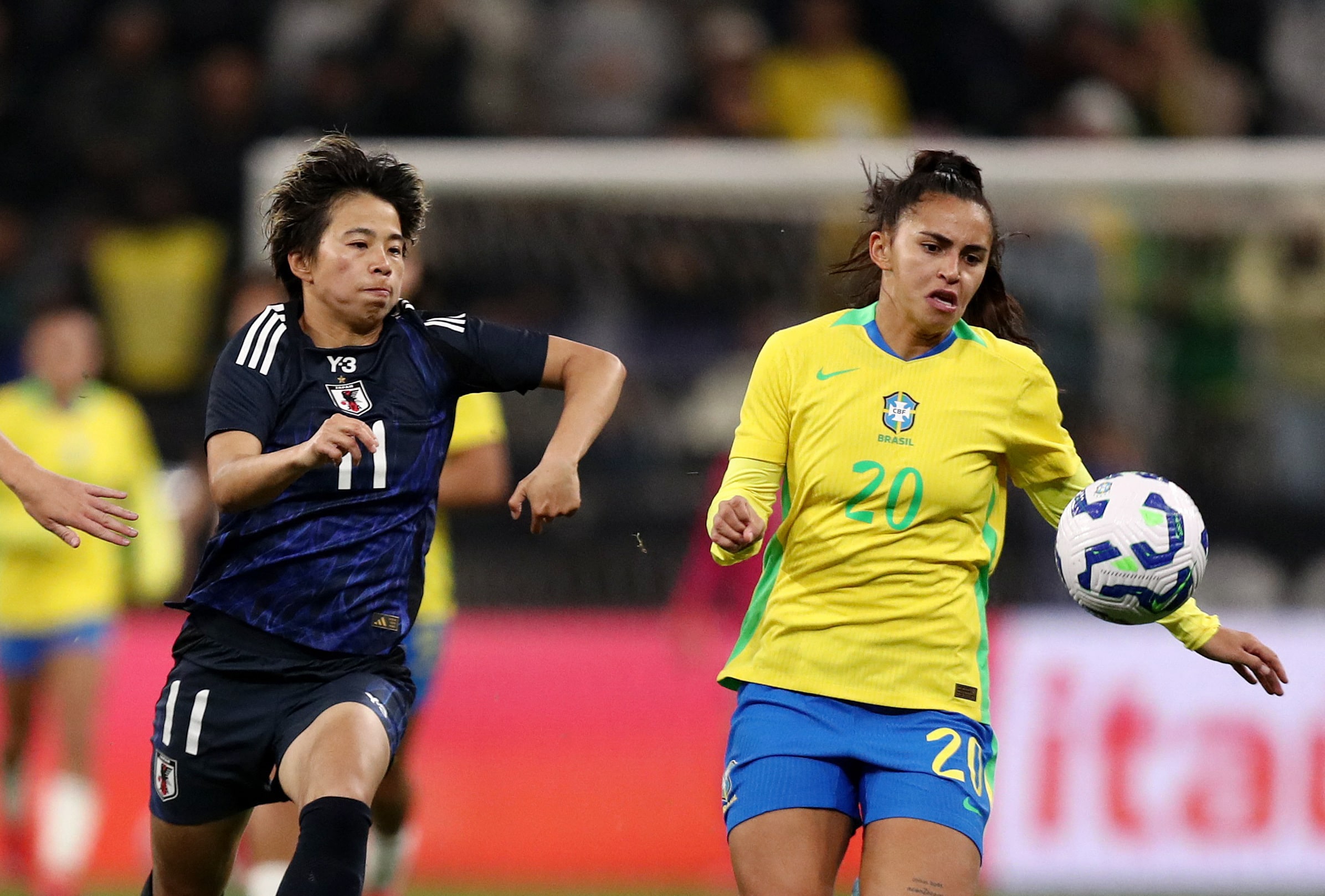 サッカー＝なでしこジャパン、3失点でブラジルに敗戦　清家が1点返す