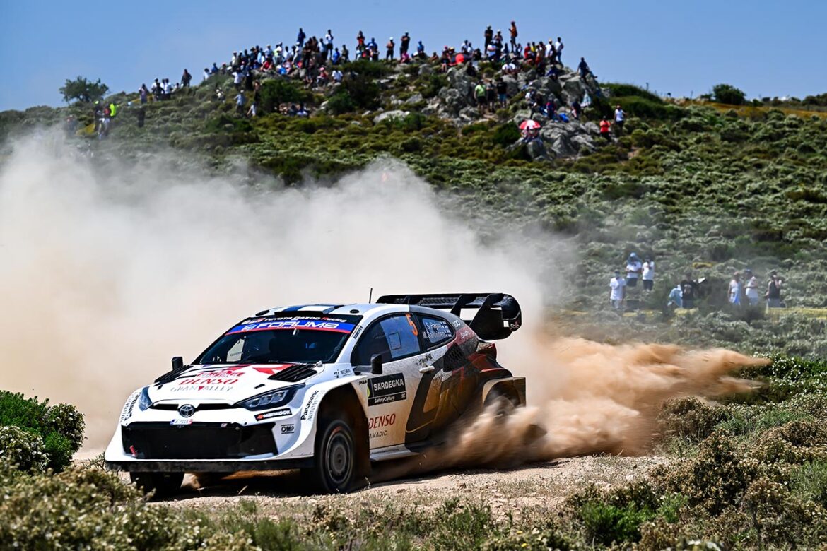 【順位結果】2025年WRC第6戦ラリー・イタリア・サルディニア SS6後 – autosport web サミ・パヤリ(トヨタGRヤリス・ラリー1)