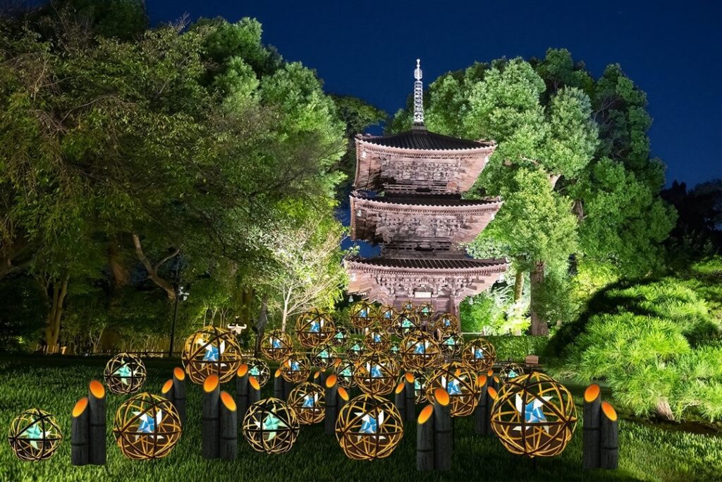【ホテル椿山荘東京】庭園内に100個の竹まり＆かざぐるまが登場！『涼風(すずかぜ)竹あかり』7月16日(水)よりスタート～親子で楽しめる竹あかり作り体験や三重塔移築100周年特別展も開催〜 | ニュースリリース | 藤田観光株式会社