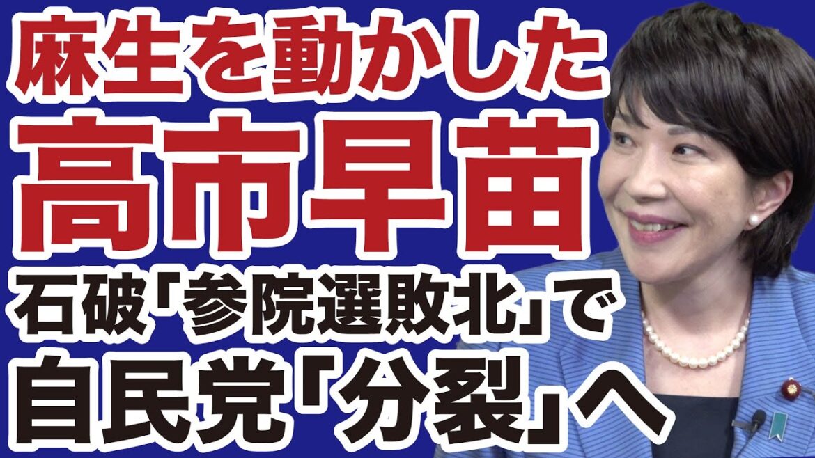 【参院選敗北】高市早苗が麻生太郎を動かした!「自民党分裂」カウントダウン【デイリーWiLL】 【参院選敗北】高市早苗が麻生太郎を動かした!「自民党分裂」カウントダウン【デイリーWiLL】