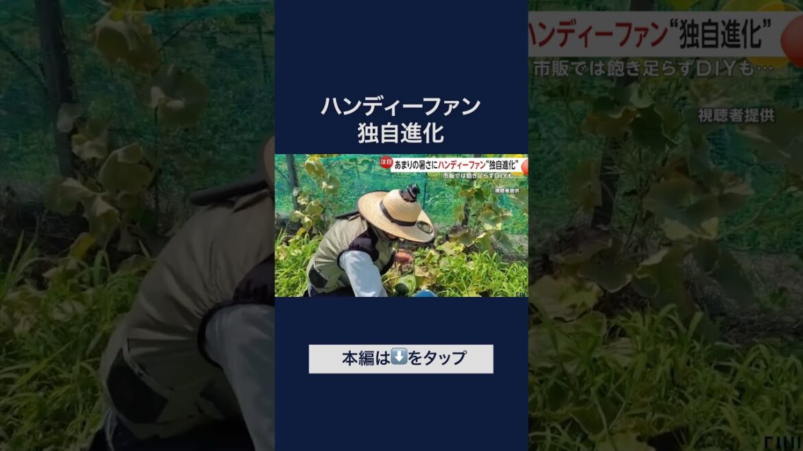 あまりの暑さにハンディーファン“独自進化”　ベスト型ファンにワンちゃんの散歩用首かけタイプも #shorts