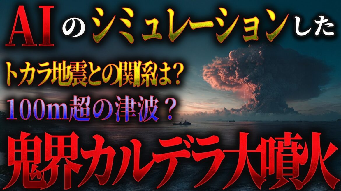 縄文人絶滅!? 100m超の津波!?トカラ列島の地震との関係は？ 鬼界カルデラ破局噴火シミュレーション