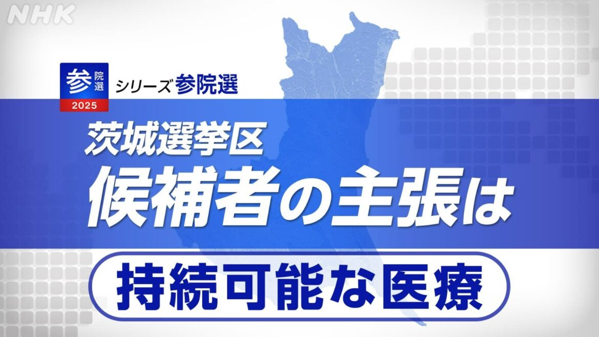参議院選挙 シリーズ 茨城選挙区 候補者の主張は 「持続可能な医療」