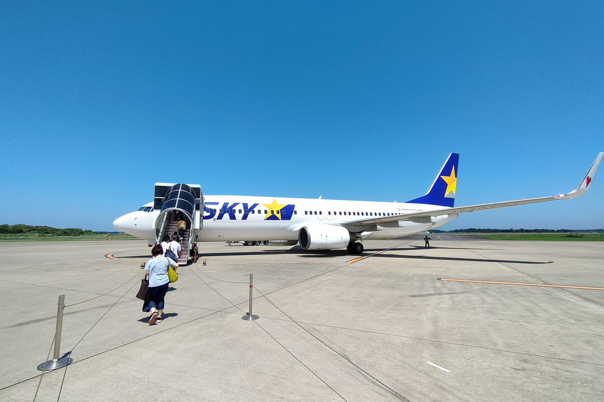 ニュース画像 5枚目：茨城空港に駐機するスカイマーク 737-800型機 2022年撮影
