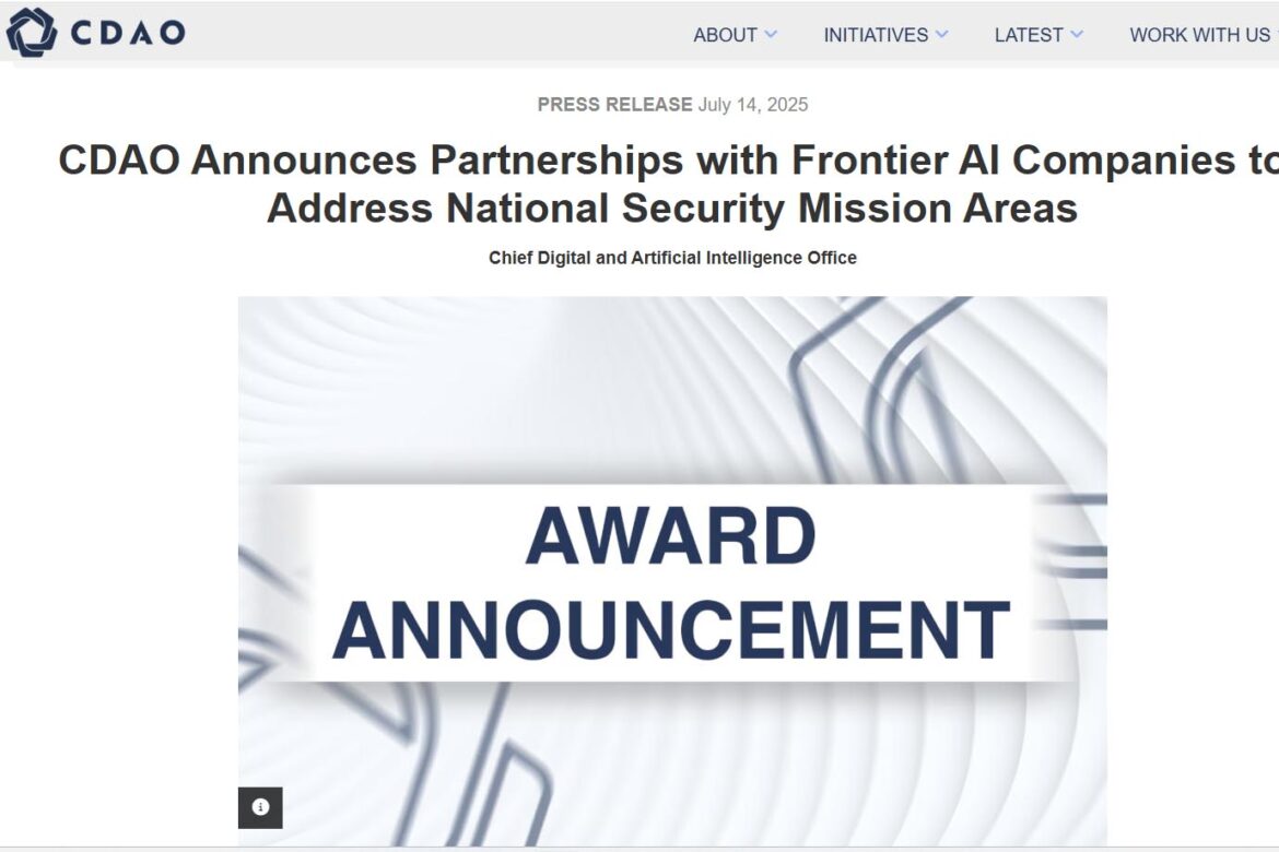 米国防総省、グーグルやxAIら4社と各2億ドルの契約　最新AI活用 - Impress Watch