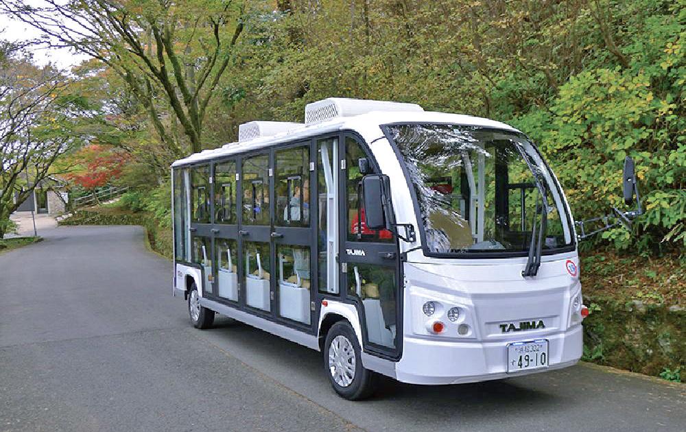 広島空港と周辺施設を結ぶ「グリーンスローモビリティ」無料体験会を実施