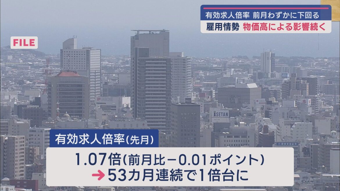 ７月の静岡県内の有効求人倍率は１．０７倍　物価高の影響で前の月をわずかに下回る - LOOK 静岡朝日テレビ
