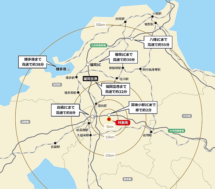 0829eco2 - ecoプロパティーズ／福岡県小郡市の2万m2の物流施設竣工、AM業務受託