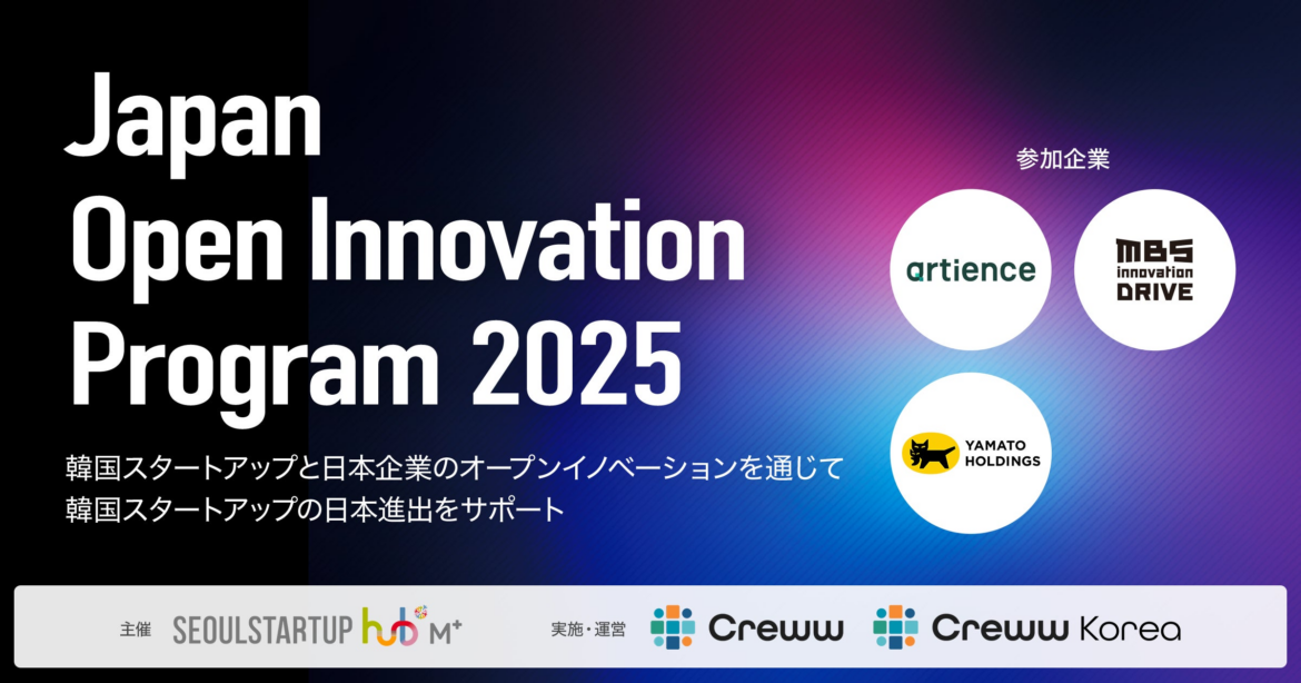 Creww、韓国スタートアップとのオープンイノベーションプログラム『Japan Open Innovation Program 2025』を開始