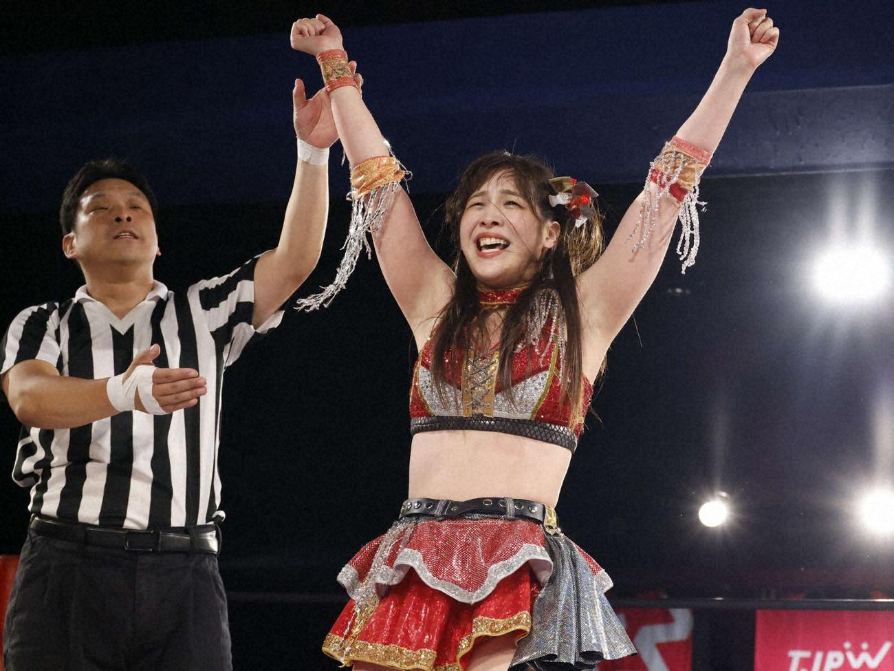 7月27日開幕の京女子プロレス｢東京プリンセスカップ｣1回戦で、格上の鈴芽を撃破
