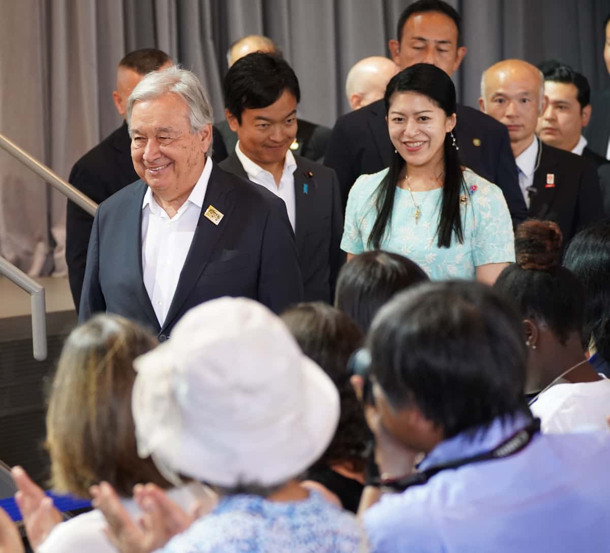 大阪・関西万博で国際連合（UN）スペシャルデーに臨席された高円宮妃久子さまの長女、承子さま＝22日午前、大阪市此花区（南雲都撮影）