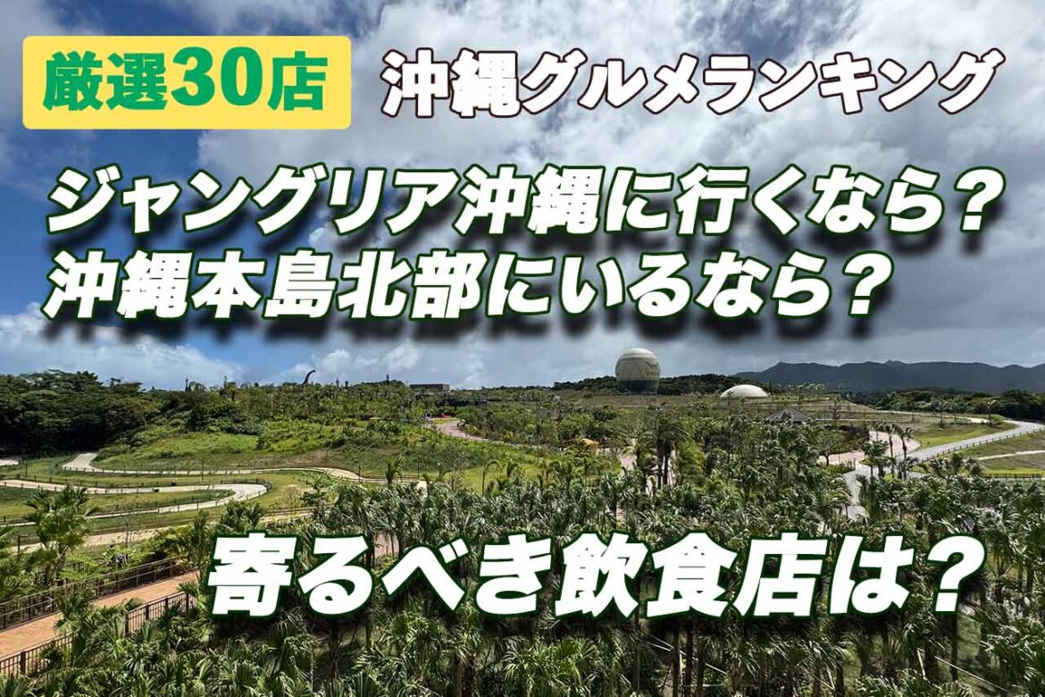 厳選30店！ジャングリア沖縄に行くなら？沖縄本島北部にいるなら？確実に知っておくべき沖縄グルメランキング
