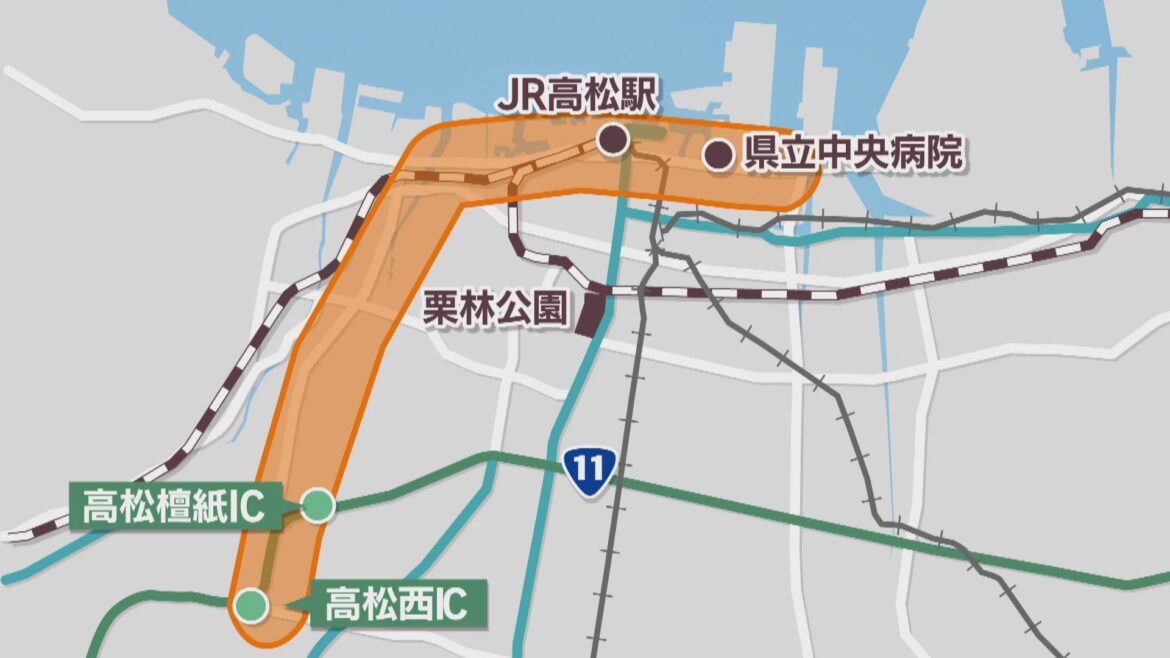 高松環状道路　産業道路の周辺を通るルートに決定　知事「県として最適 早期の事業化を」 | KSBニュース | KSB瀬戸内海放送