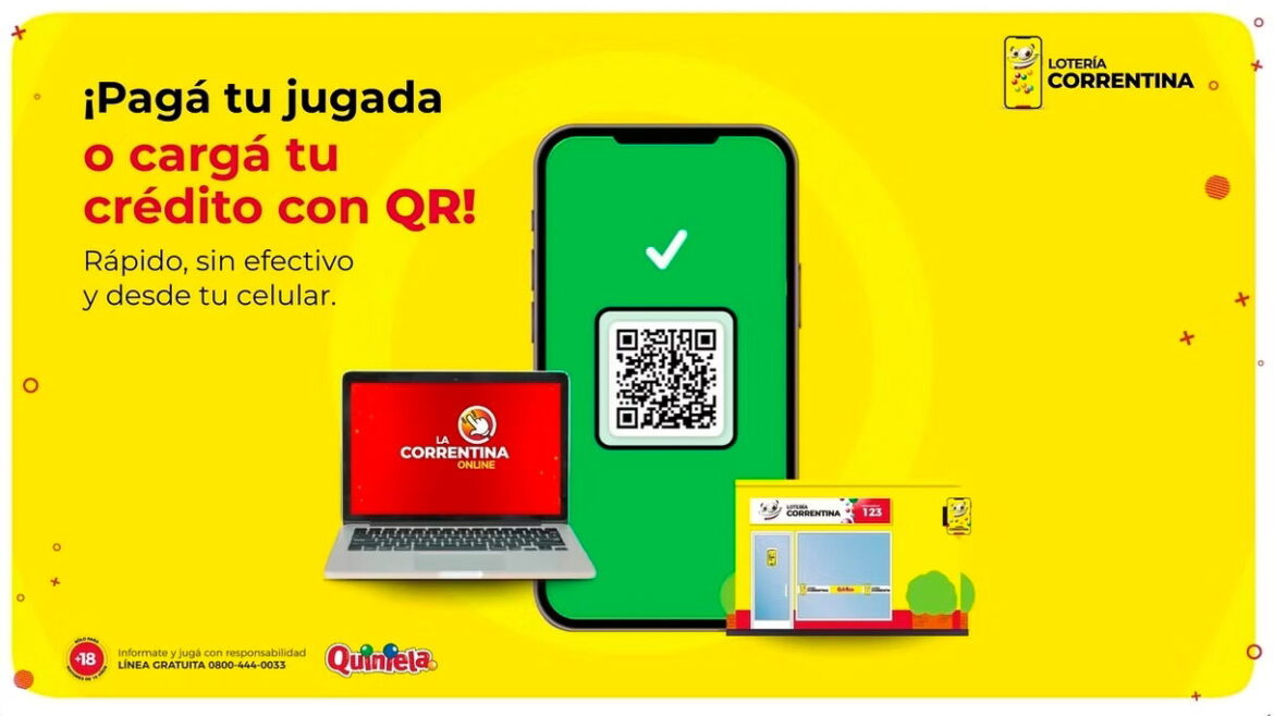 La Lotería Correntina incorpora el pago con QR en todas sus agencias y en su plataforma online |ヨゴネット ラテンアメリカ