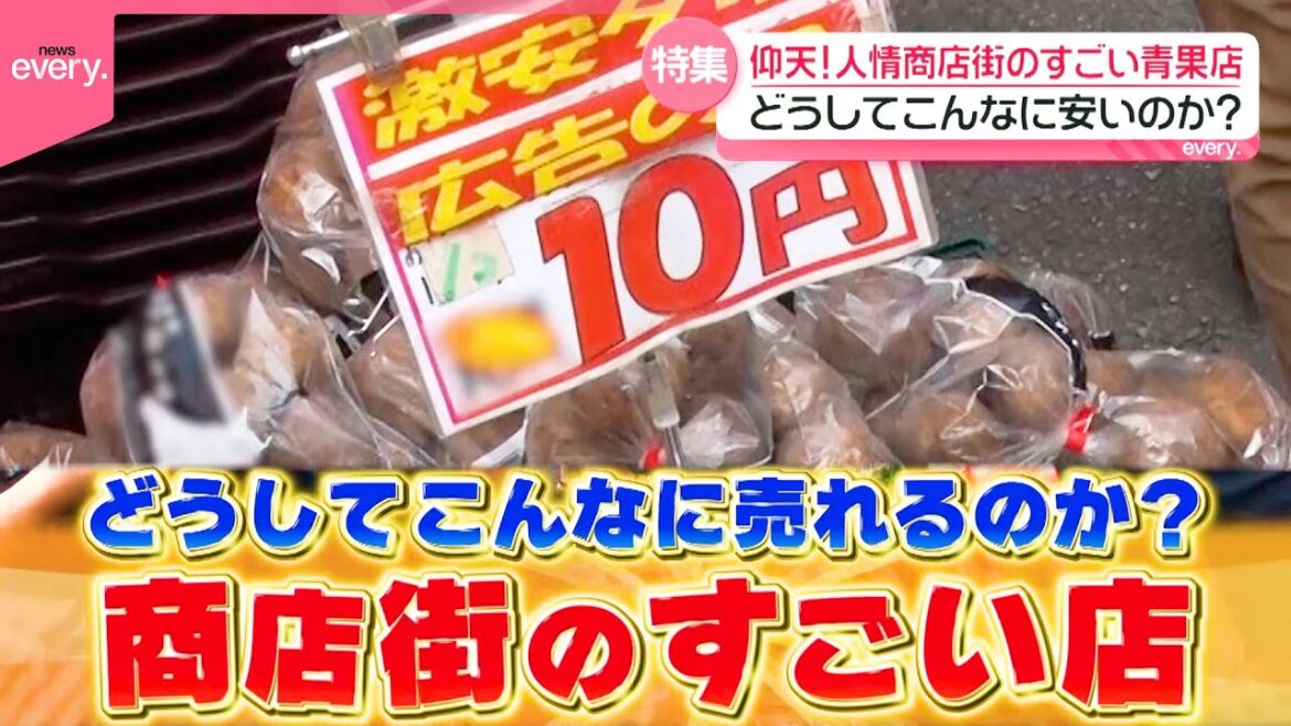 【仰天】激安価格の人情商店街！3世代大家族で営むスゴイ青果店『every.特集』