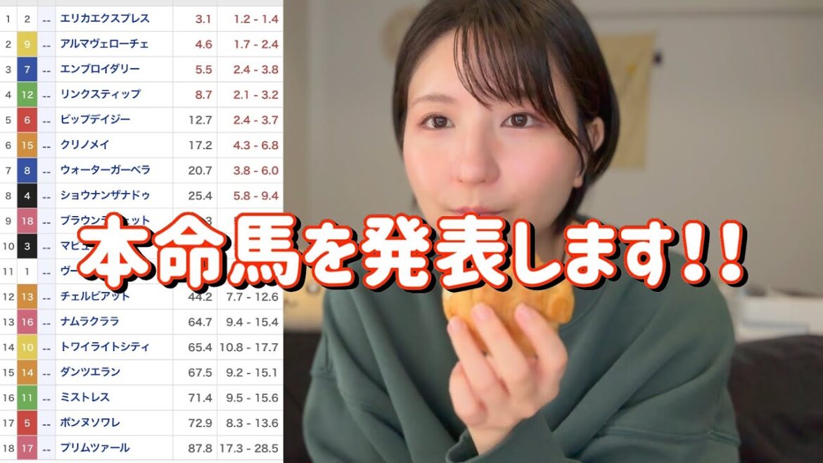 競馬予想【桜花賞GⅠ🐎 2025.4.13】恵みの雨！？牝馬三冠狙えるお馬ちゃんを本命に！