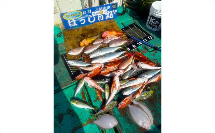 【沖釣り釣果速報】志摩沖のロックゲームで40cm級を頭にアカハタが大漁（三重）