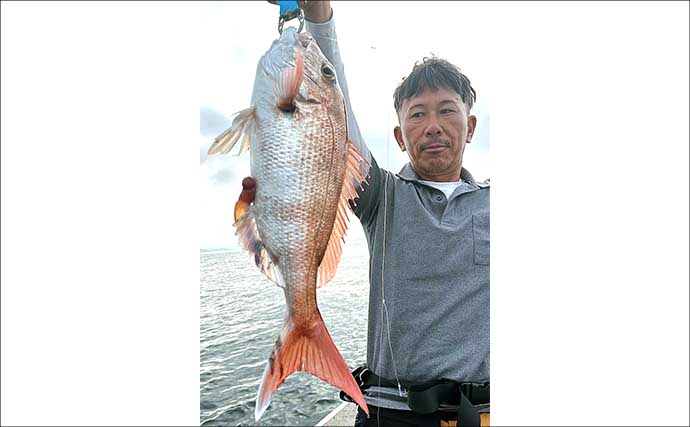 【沖釣り釣果速報】志摩沖のロックゲームで40cm級を頭にアカハタが大漁（三重）