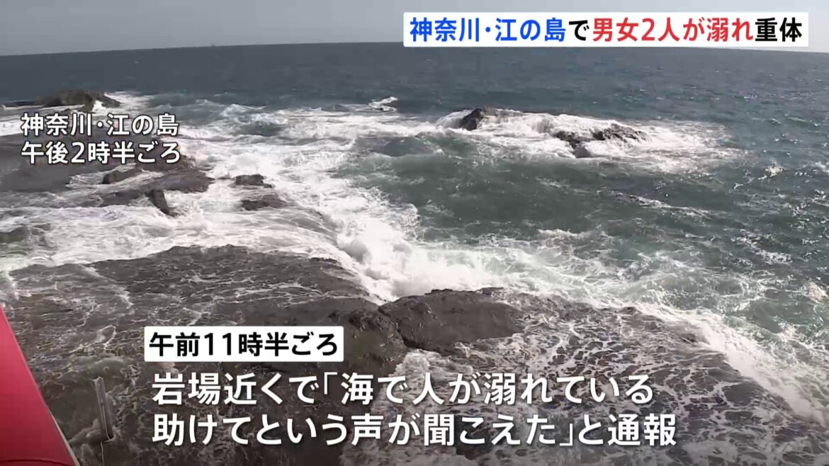 「助けてという声が聞こえた」神奈川・江の島の岩場付近で男の子と女性が溺れ意識不明の重体　遊泳禁止エリアで救助（TBS NEWS DIG Powered by JNN）