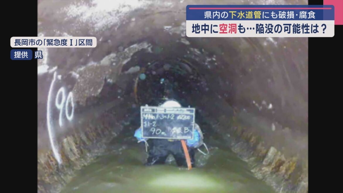 県内の下水道管にも破損・腐食、地中に空洞も・・・陥没の可能性は？【新潟】（UX新潟テレビ21） - Yahoo!ニュース - Yahoo!ニュース