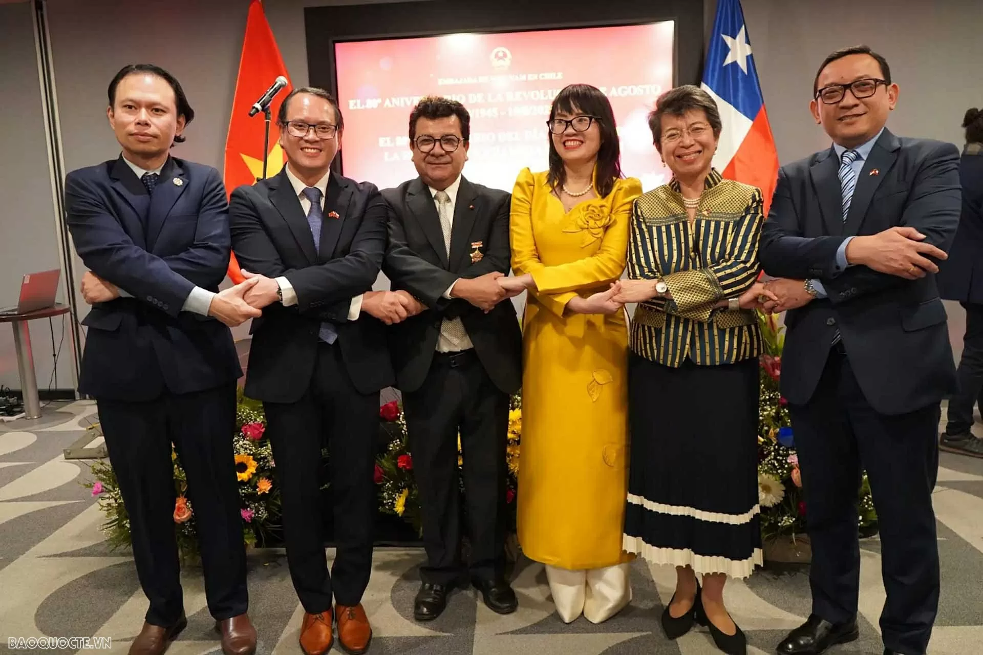 Đại sứ quán Việt Nam tại Chile tổ chức kỷ niệm 80 năm Cách mạng tháng Tám và Quốc khánh 2/9