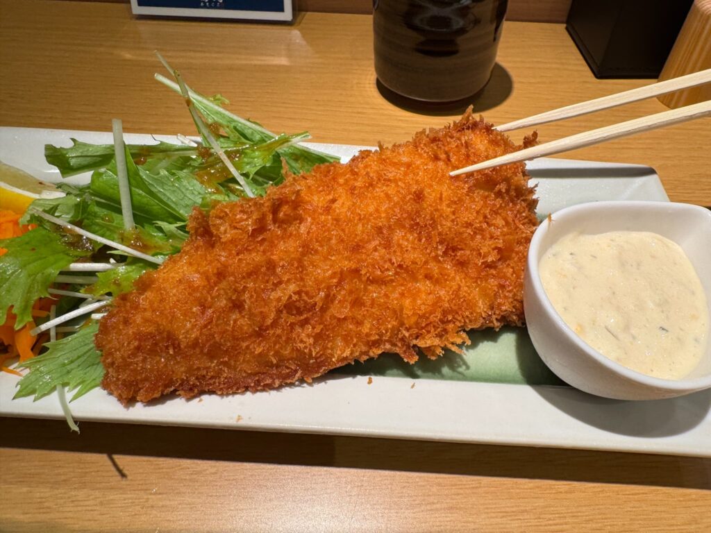 本まぐろ 鷹島 宮崎店アミュプラザみやざき店さくっふっわアジフライ2