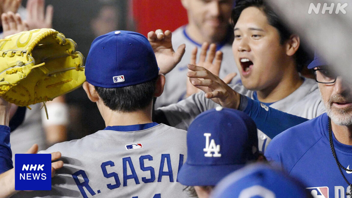 ドジャース 大谷1安打 佐々木がリリーフ1回無失点 マジック1に - nhk.or.jp