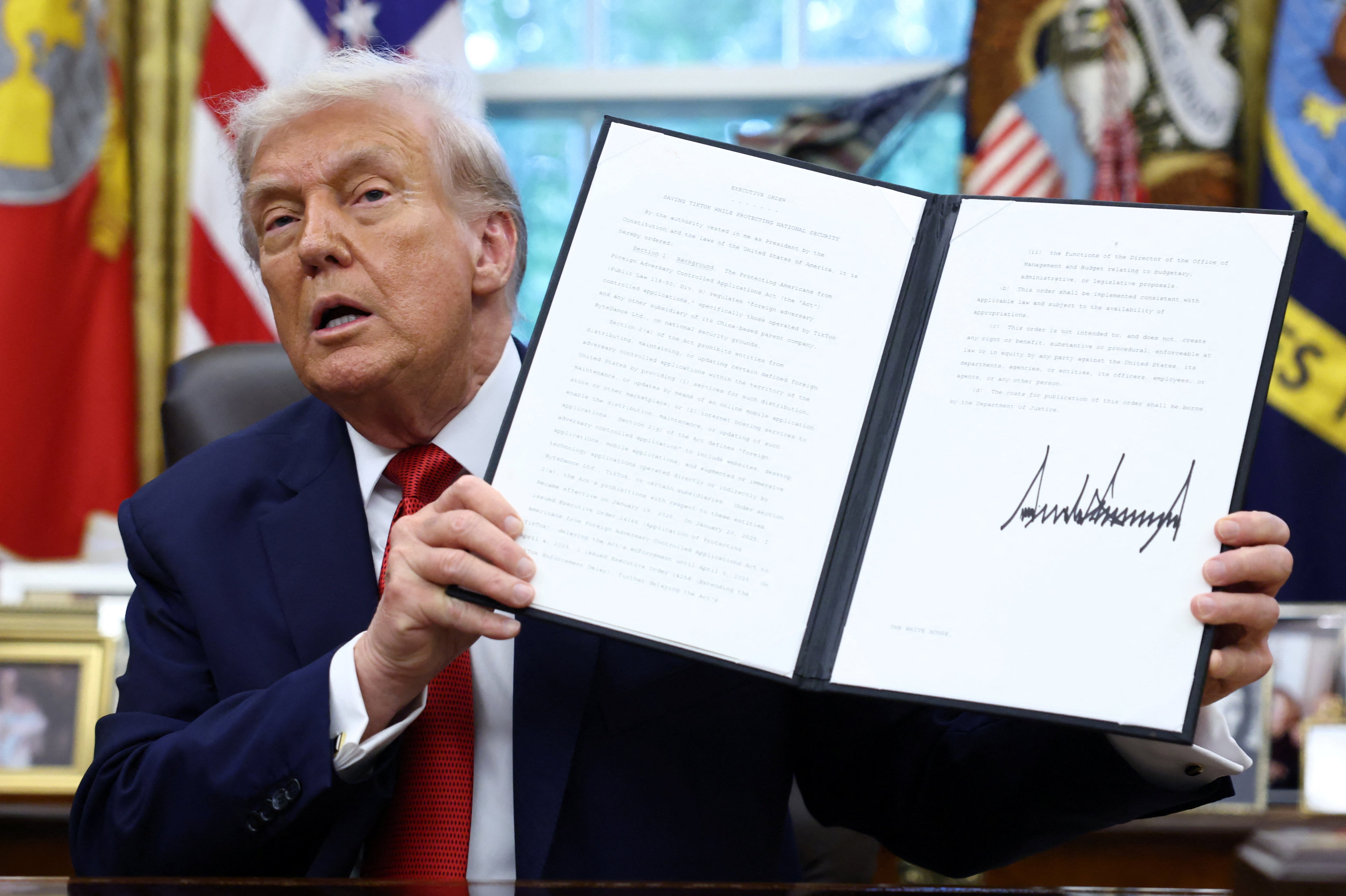 トランプ氏、ＴｉｋＴｏｋ取引承認する大統領令に署名