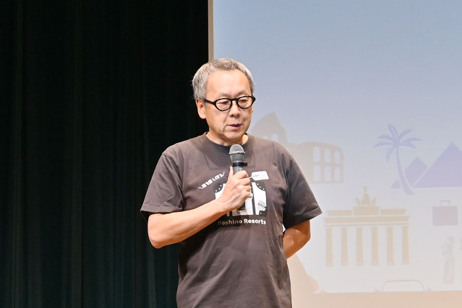 関西プレス発表会に登壇した「星野リゾート」代表・星野佳路氏（9月25日・大阪市内）