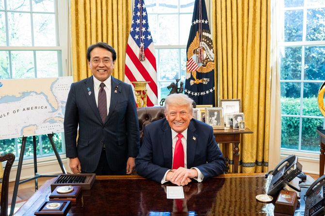 2025年4月16日（現地時間）、赤澤経済再生担当大臣は米国を訪問し、ドナルド・トランプ米国大統領を表敬