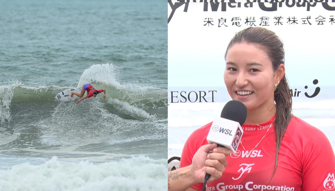 クオーターファイナルを戦う、男女ベスト8が決定。WSL QS2,000 The Open Surfing 宮崎プロ大会2日目リポート。