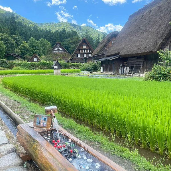 岐阜県にある白川郷の風景