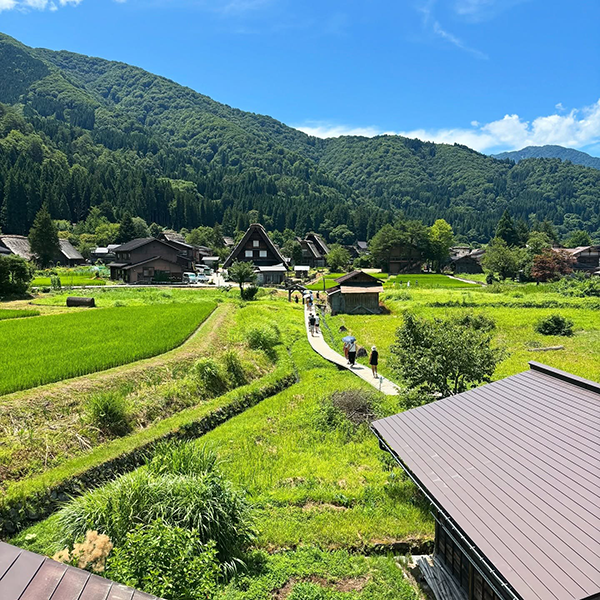 岐阜県にある白川郷の風景
