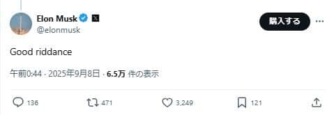 イーロン・マスク氏の一言。真意はどこに