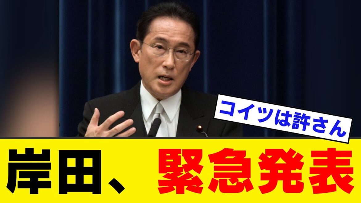 【緊急】岸田文雄が石破おろし総裁選前倒しに対して「緊急発表」した結果